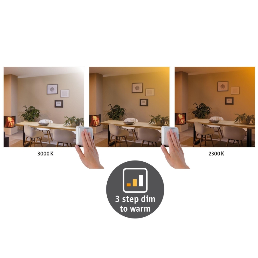 Paulmann 79798 - LED/16W plafonsko svetlo CARPO 230V 2300/2500/3000K