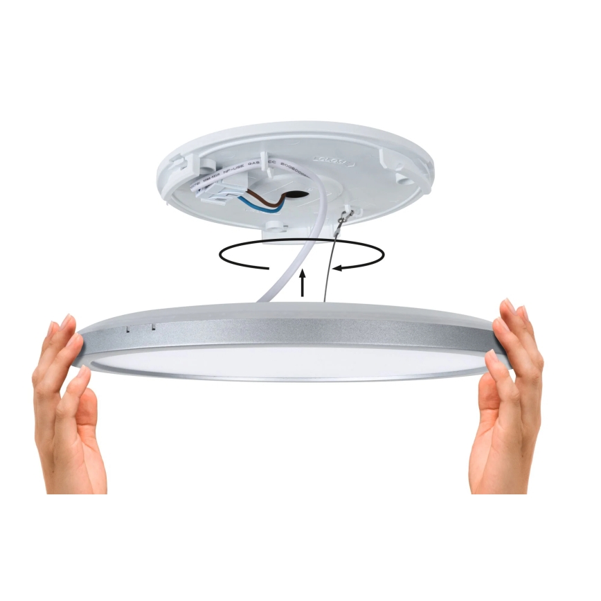 Paulmann 79920 - LED/11,2W prigušiva panel ATRIA 230V 3000K 19x19 cm crna