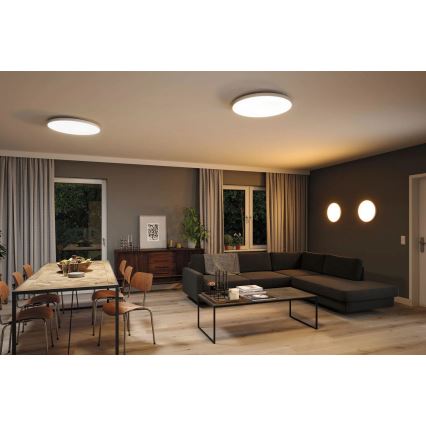 Paulmann 79929 - LORIA LED/22W RGBW prigušiva plafonska lampa, 230V, prečnik 40 cm, bela