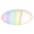 Paulmann 79929 - LORIA LED/22W RGBW prigušiva plafonska lampa, 230V, prečnik 40 cm, bela