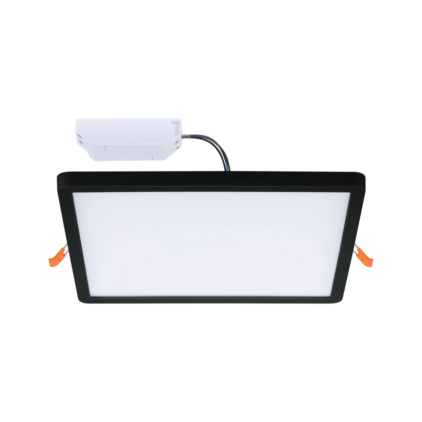 Paulmann 79967 - LED/16W IP44 prigušiva kupatilska ugradna lampa AREO 230V 23x23 cm crna