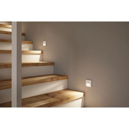 Paulmann 79999 - LED/1W svetiljka za stepenište TSARO 230V Follow/bela