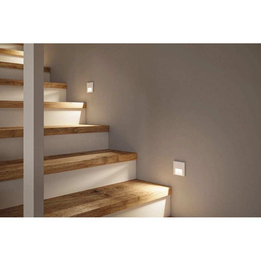 Paulmann 79999 - LED/1W svetiljka za stepenište TSARO 230V Follow/bela