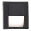 Paulmann 80001 - LED/1W svetlo za stepenište TSARO 230V Follow/crna