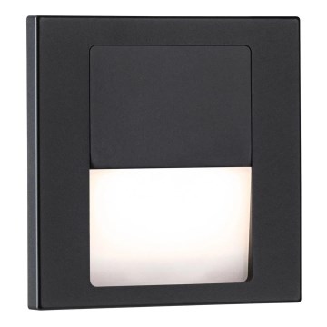 Paulmann 80001 - LED/1W svetlo za stepenište TSARO 230V Follow/crna