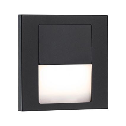 Paulmann 80001 - LED/1W svetlo za stepenište TSARO 230V Follow/crna