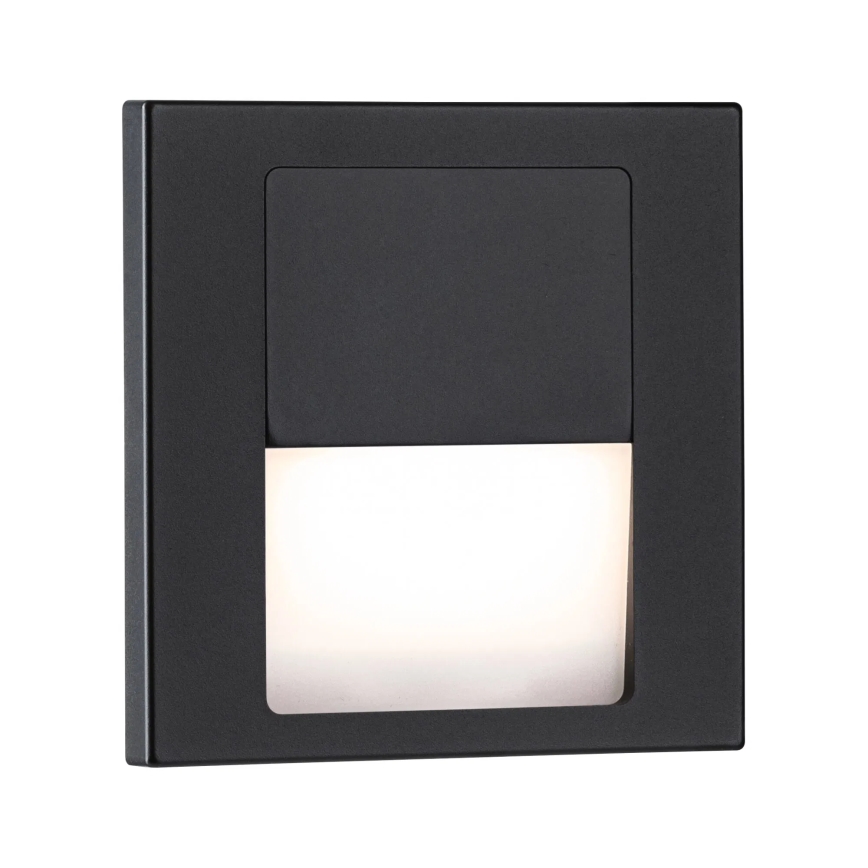 Paulmann 80001 - LED/1W svetlo za stepenište TSARO 230V Follow/crna