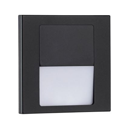 Paulmann 80001 - LED/1W svetlo za stepenište TSARO 230V Follow/crna