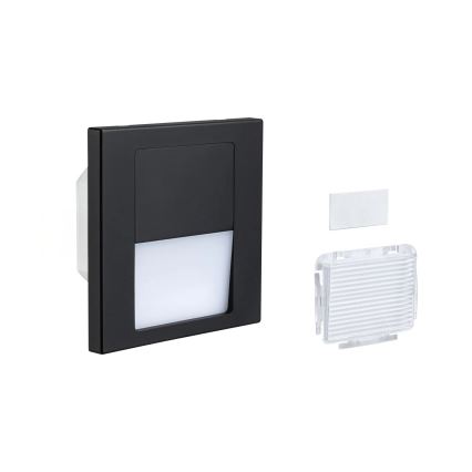 Paulmann 80001 - LED/1W svetlo za stepenište TSARO 230V Follow/crna