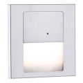 Paulmann 80003 - LED/1W svetiljka za stepenište sa senzorom TSARO 230V Lead/matni hrom
