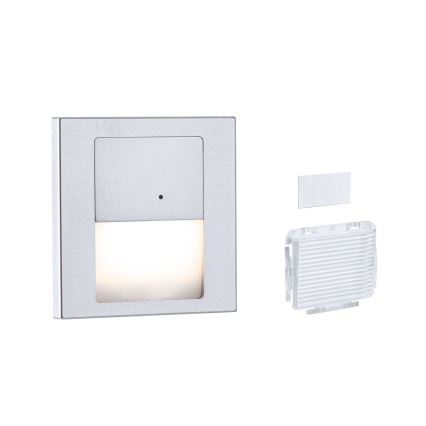 Paulmann 80003 - LED/1W svetiljka za stepenište sa senzorom TSARO 230V Lead/matni hrom