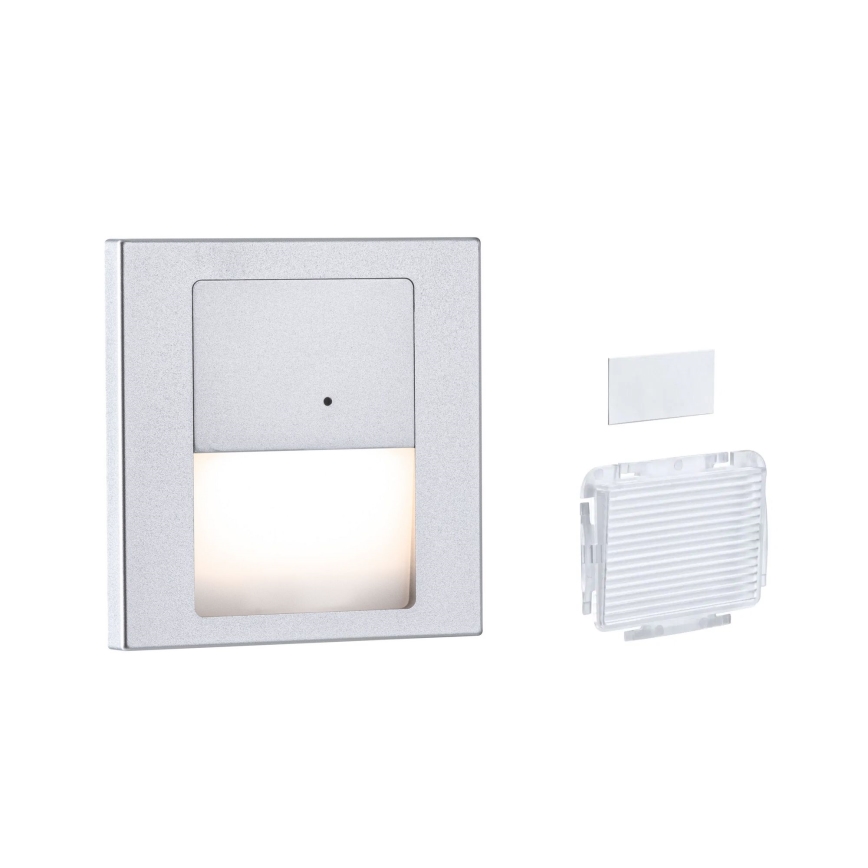 Paulmann 80003 - LED/1W svetiljka za stepenište sa senzorom TSARO 230V Lead/matni hrom