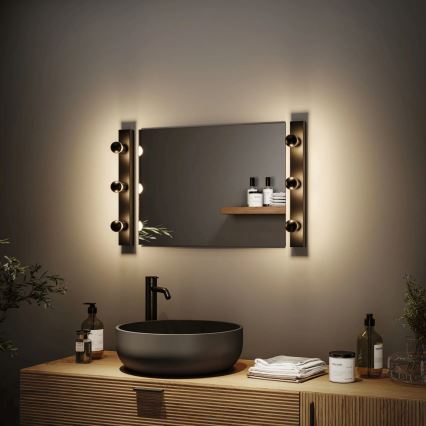 Paulmann 80097 - 3xE14/40W IP44 Osvetljenje za ogledalo REGULA 230V crno