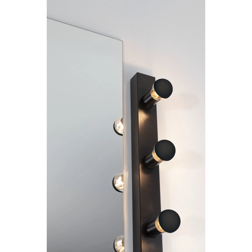 Paulmann 80099 - 4xE14/40W IP44 Kupatilsko osvetljenje za ogledalo REGULA 230V crno