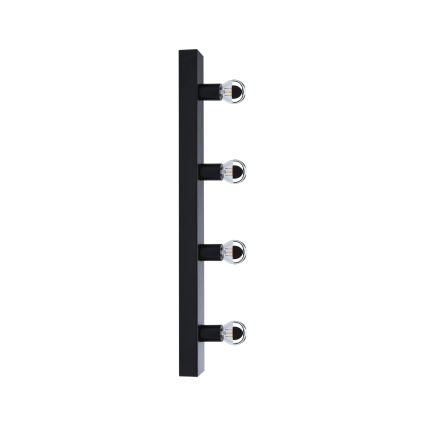 Paulmann 80099 - 4xE14/40W IP44 Kupatilsko osvetljenje za ogledalo REGULA 230V crno