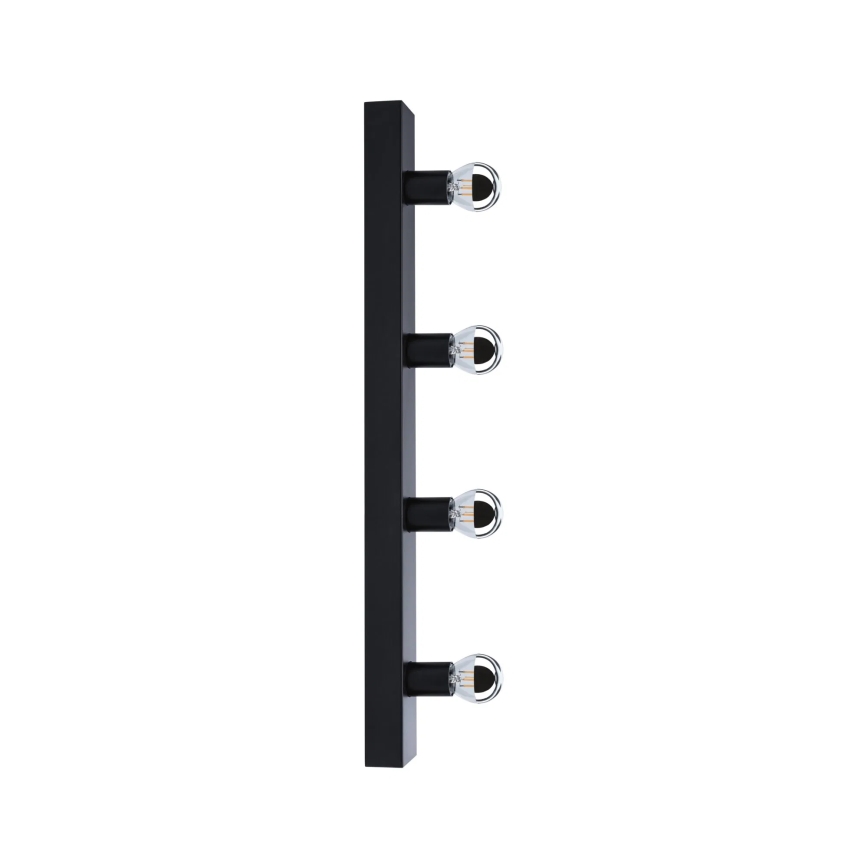 Paulmann 80099 - 4xE14/40W IP44 Kupatilsko osvetljenje za ogledalo REGULA 230V crno