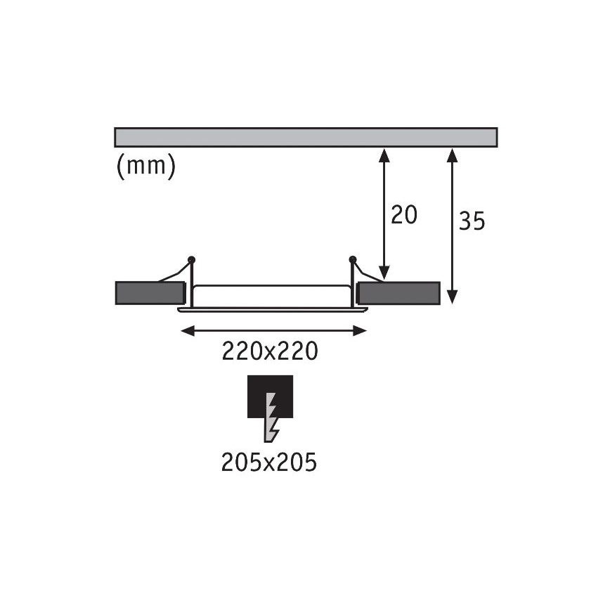 Paulmann 92066 - LED/18W IP44 Kupatilsko ugradno svetlo 230V