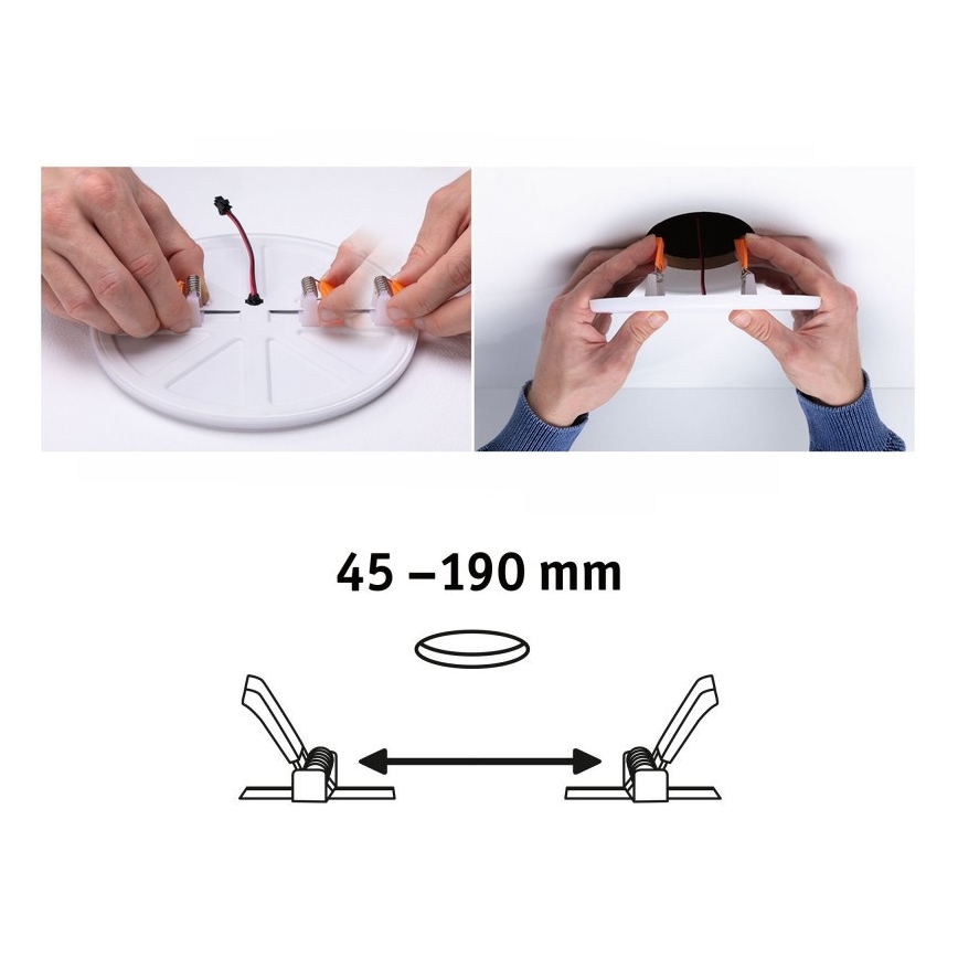 Paulmann 92392 - LED/17,5W IP44 Ugradno kupatilsko svetlo VARIFIT 230V