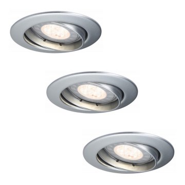 Paulmann 92516 - SET 3xLED-GU10/3,5W Ugradno svetlo za kupatilo PREMIUM LINE 230V