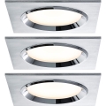 Paulmann 92696 - KOMPLET 3xLED/8W prigušiva ugradna svetiljka DICE 230V