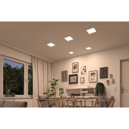 Paulmann 92993 - LED/13W IP44 Ugradno plafonsko svetlo za kupatilo AREO 230V 2000/3000/4000K 17,5x17,5 cm belo