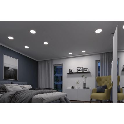 Paulmann 93046 - LED/16W IP44 prigušiva kupatilsko ugradno svetlo AREO 230V 3000-6500K fi 23 cm mat hrom