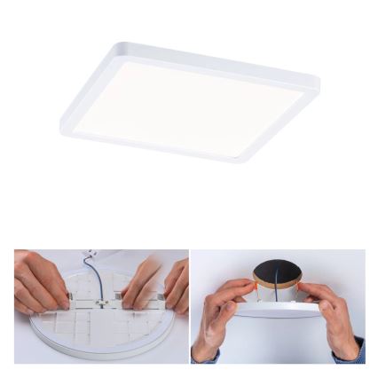Paulmann 93059 - LED/13W IP44 prigušiva ugradna plafonska lampa za kupatilo AREO 230V 17,5x17,5 cm bela