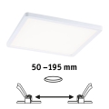 Paulmann 93060 - LED/16W IP44 prigušiva kupatilska ugradna plafonska svetiljka AREO 230V 23x23 cm bela