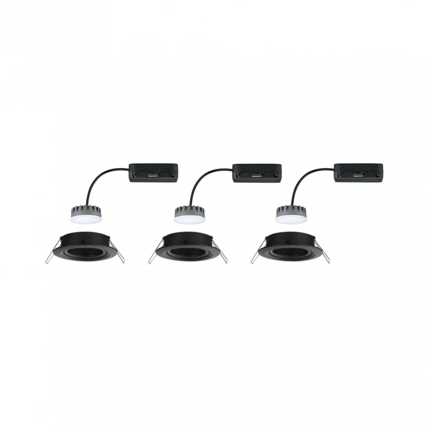Paulmann 93080 - SET 3xLED/6W IP23 prigušiva ugradno plafonsko svetlo za kupatilo COIN 230V