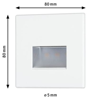 Paulmann 93093 - LED/1,2W svetiljka za stepenište EDGE 230V