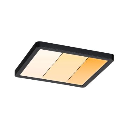 Paulmann 93101 - LED/13W IP44 Kupatilsko ugradno stropno svetlo AREO 230V 2000/3000/4000K 17,5x17,5 cm crno