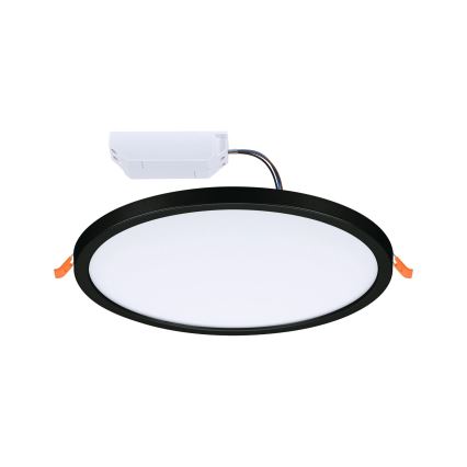 Paulmann 93102 - LED/16W IP44 prigušiva kupatilska ugradna plafonska svetiljka AREO 230V 2000/3000/4000K prečnik 23 cm crna