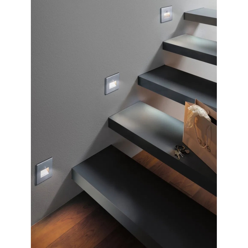 Paulmann 93134 - LED/1,2W stepenišno svetlo sa senzorom EDGE 230V mat hrom