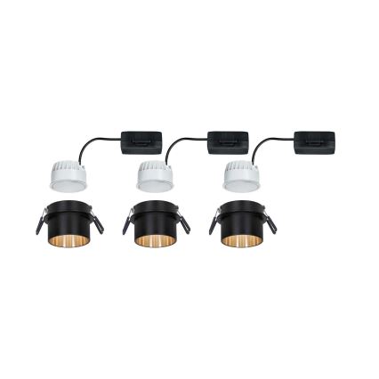 Paulmann 93379 - KOMPLET 3xLED/6W IP44 prigušiva ugradna kupatilska lampa GIL 230V