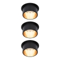 Paulmann 93379 - KOMPLET 3xLED/6W IP44 prigušiva ugradna kupatilska lampa GIL 230V