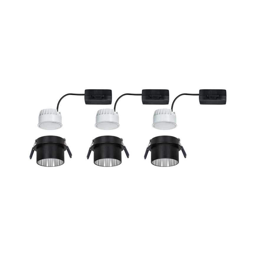 Paulmann 93383 - SET 3xLED/6W IP44 prigušiva kupatilska ugradna svetiljka GIL 230V