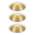 Paulmann 93406 - KOMPLET 3xLED/6,5W IP44 prigušiva ugradna kupatilska svetla COLE 230V