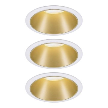 Paulmann 93406 - KOMPLET 3xLED/6,5W IP44 prigušiva ugradna kupatilska svetla COLE 230V