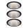 Paulmann 93408 - SET 3xLED/6,5W IP44 prigušiva kupatilska ugradna svetiljka COLE 230V