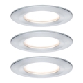 Paulmann 93462 - KOMPLET 3x LED/6W IP44 ugradne svetiljke za kupatilo NOVA 230V