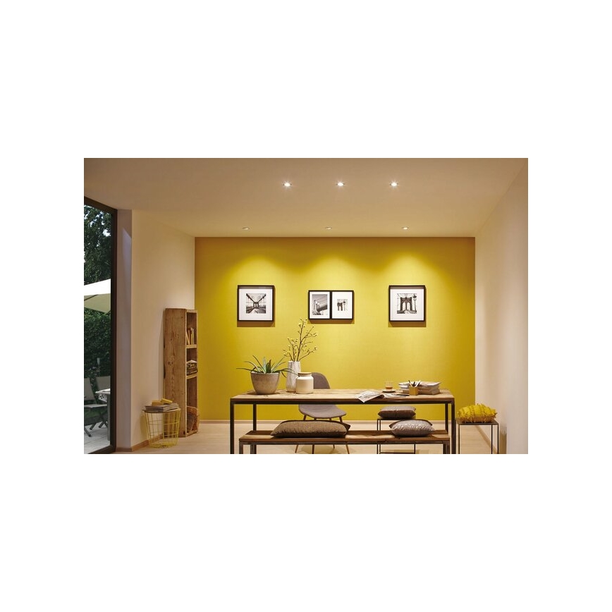 Paulmann 93483 - KOMPLET 3xLED/6,5W IP23 prigušiva ugrađena plafonska lampa za kupatilo NOVA 230V