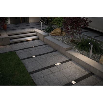 Paulmann 93774 - LED/0,24W IP67 Solarno ugradno svetlo CUBE za prilaz 1,2V 1200 mAh