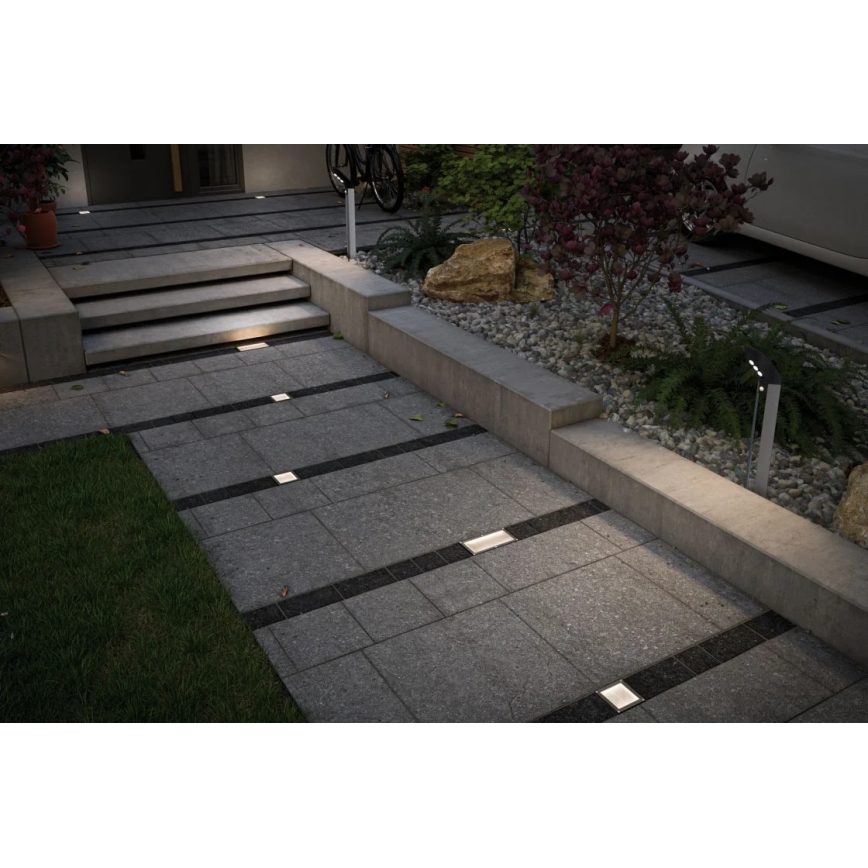 Paulmann 93774 - LED/0,24W IP67 Solarno ugradno svetlo CUBE za prilaz 1,2V 1200 mAh