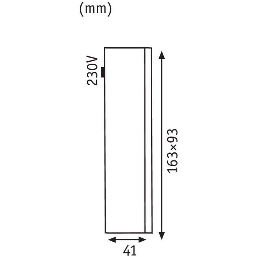 Paulmann 93809 - LED/2,4W IP44 Spoljašnje zidno svetlo SPECIAL LINE 230V