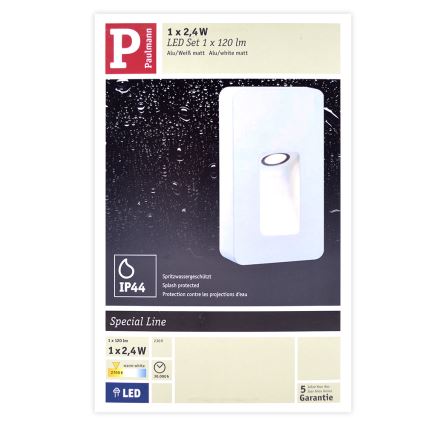 Paulmann 93809 - LED/2,4W IP44 Spoljašnje zidno svetlo SPECIAL LINE 230V