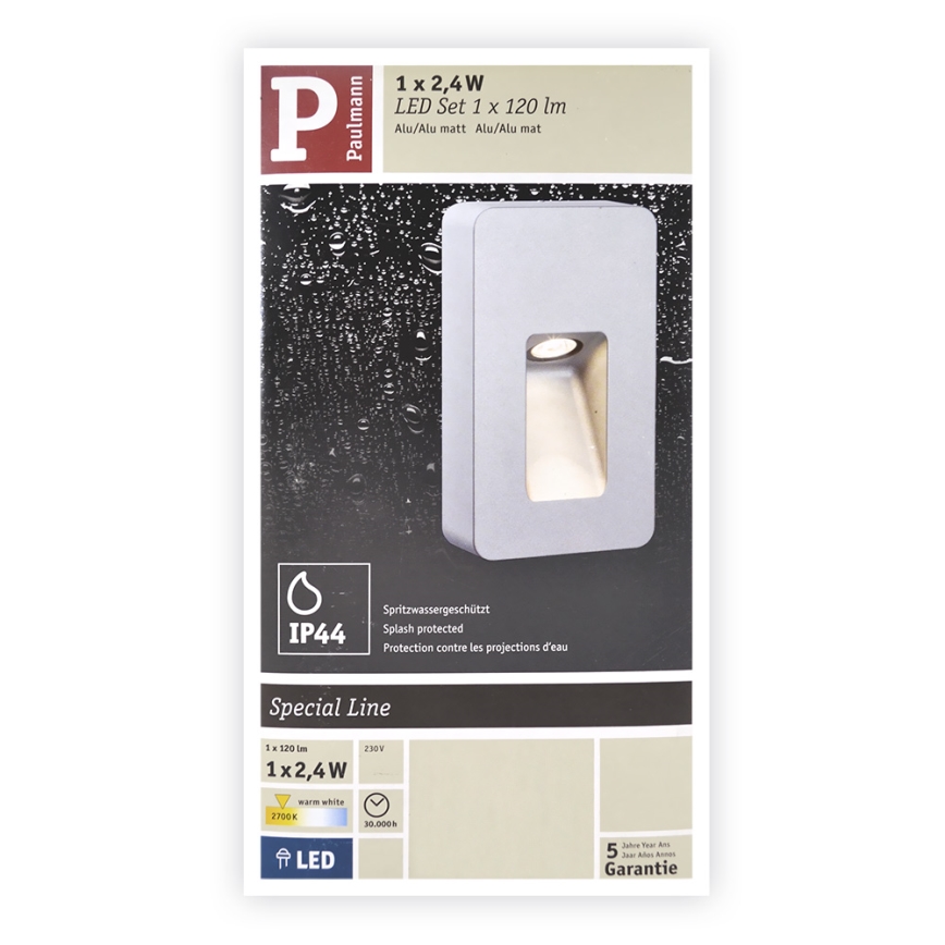 Paulmann  93825 - LED/2,4W IP44 Spoljna zidna svetiljka SPECIAL LINE 230V