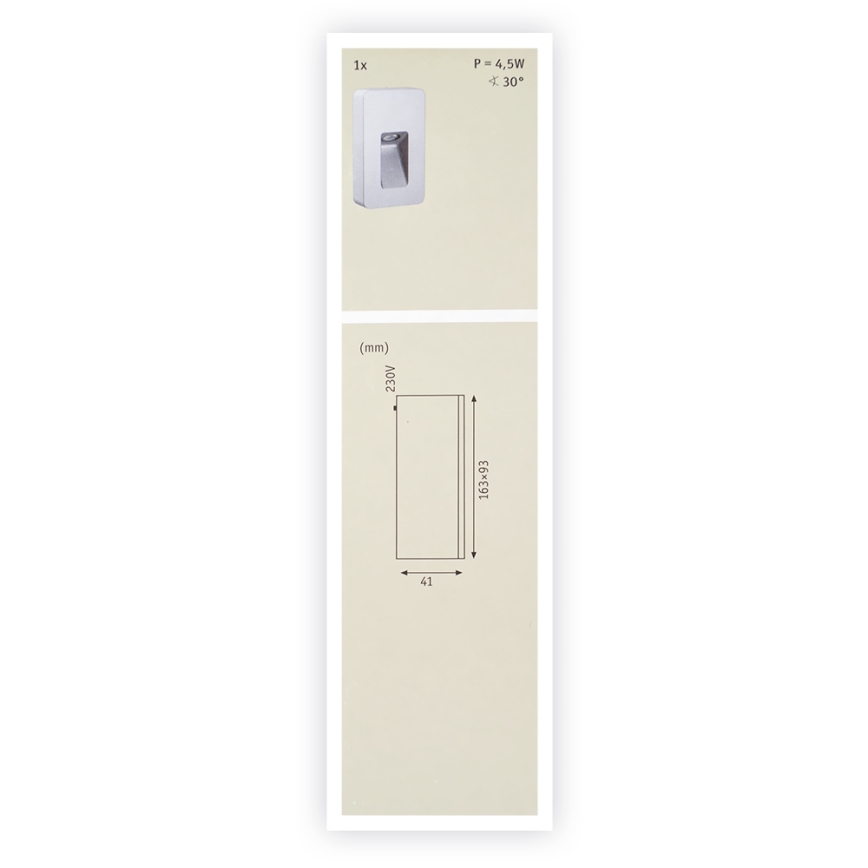 Paulmann  93825 - LED/2,4W IP44 Spoljna zidna svetiljka SPECIAL LINE 230V