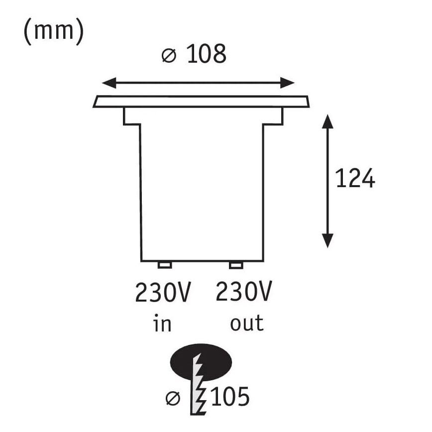 Paulmann 93992 - LED GU10/3,5W IP67 Ugradna spoljašnja svetiljka SPECIAL 230V