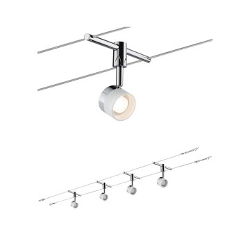 Paulmann 94080 - Komplet 4xLED/4,8W sistem sa sajlama STAGE 230V, sjajni hrom