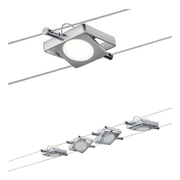 Paulmann 94107 - SET 4xLED/4,3W Kompletan sajlni sistem MAC 230V, mat hrom